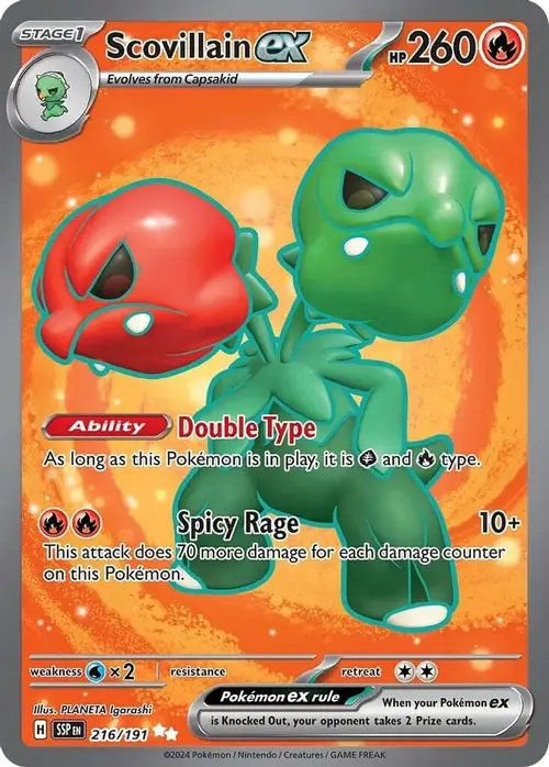 Scovillain ex - 216/191 card art