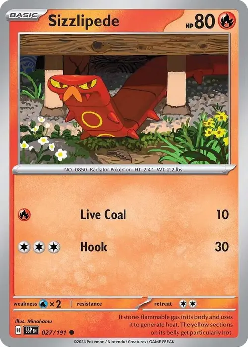 Sizzlipede card art