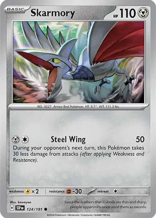 Skarmory - 124/191 card art