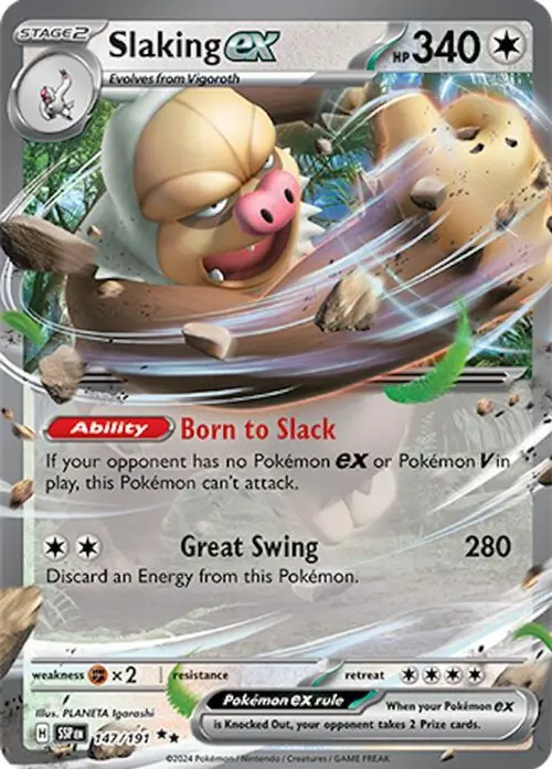 Slaking ex - 147/191 card art