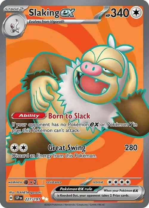 Slaking ex - 227/191 card art