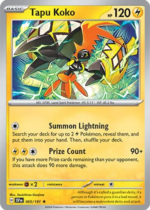 Tapu Koko card art