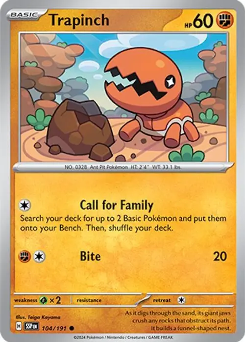 Trapinch card art