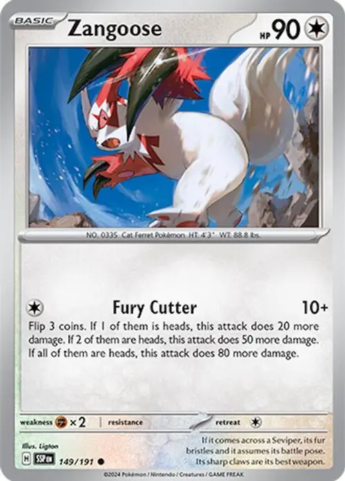 Zangoose card art