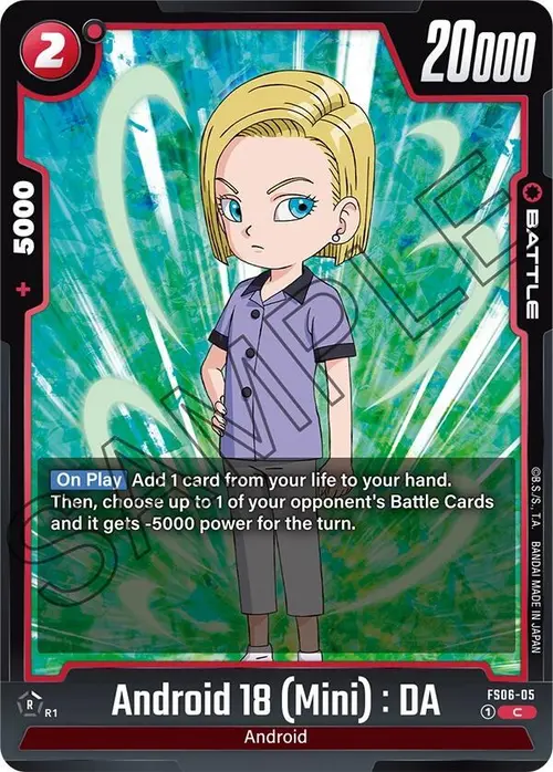 Android 18 (Mini) : DA card art