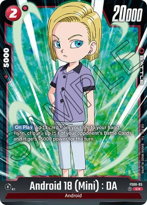Android 18 (Mini) : DA (Bonus Pack Alternate Art) card art