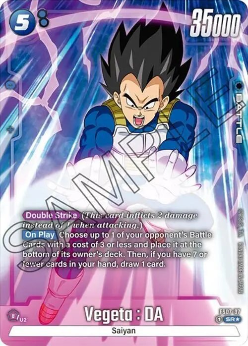 Vegeta : DA (Bonus Pack Alternate Art) card art