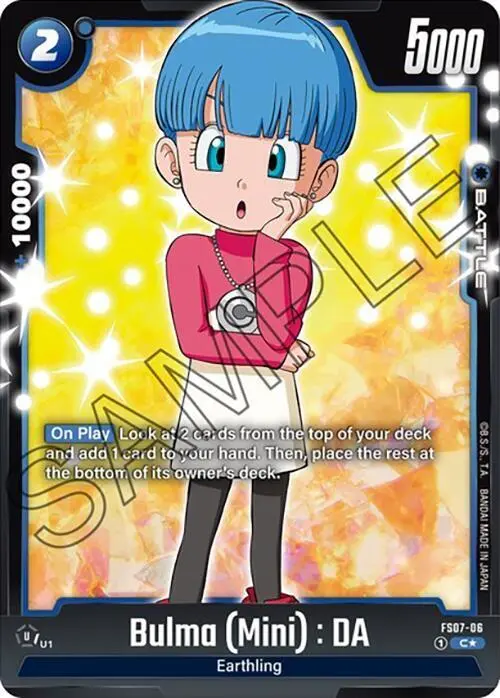 Bulma (Mini) : DA (Bonus Pack Alternate Art) card art