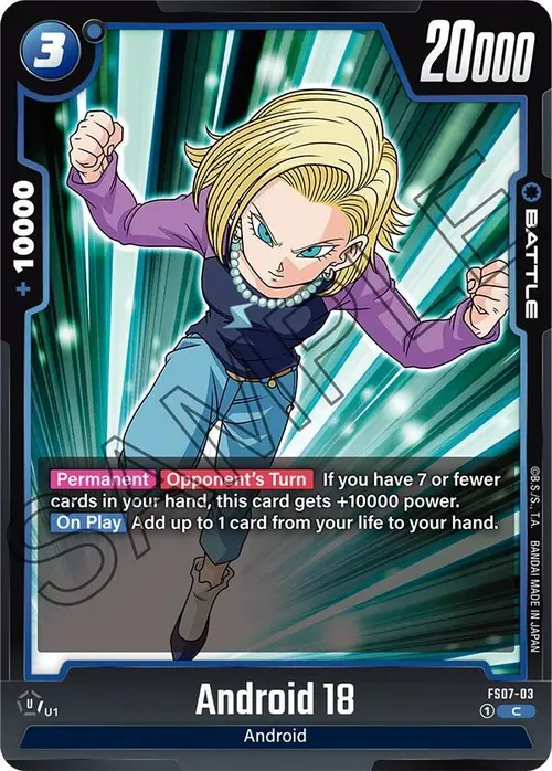 Android 18 card art