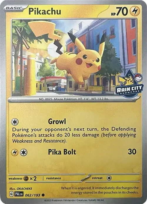 Pikachu (Rain City Showcase) card art
