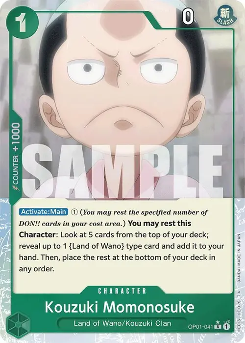 Kouzuki Momonosuke (Full Art) card art