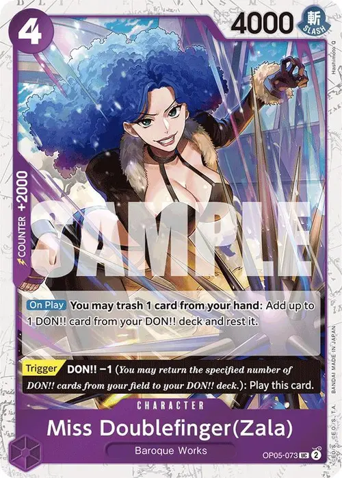 Miss Doublefinger(Zala) (Jolly Roger Foil) card art