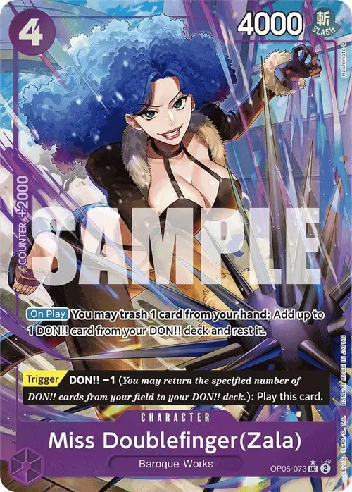 Miss Doublefinger(Zala) (Full Art) card art