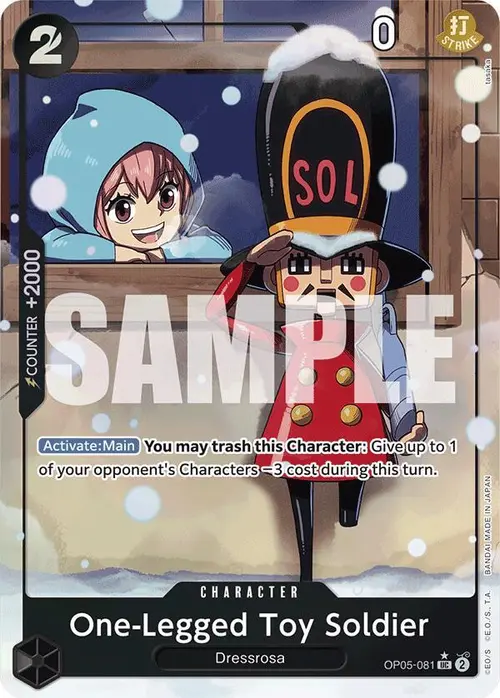 One-Legged Toy Soldier (Alternate Art) card art