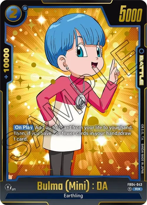 Bulma (Mini) : DA (Alternate Art) card art