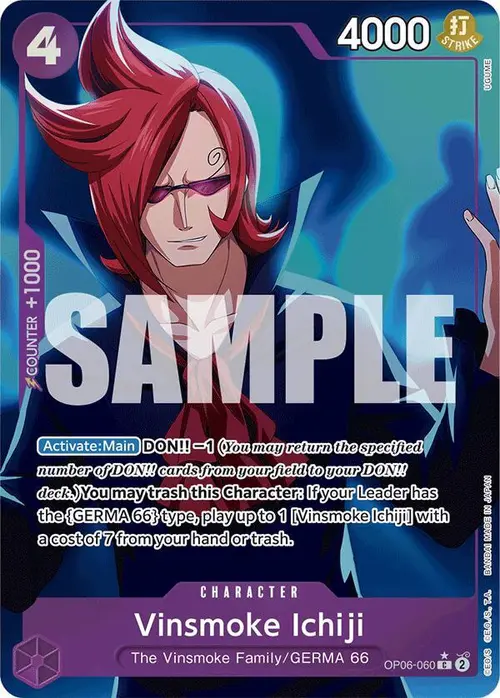 Vinsmoke Ichiji (OP06-060) (Full Art) card art