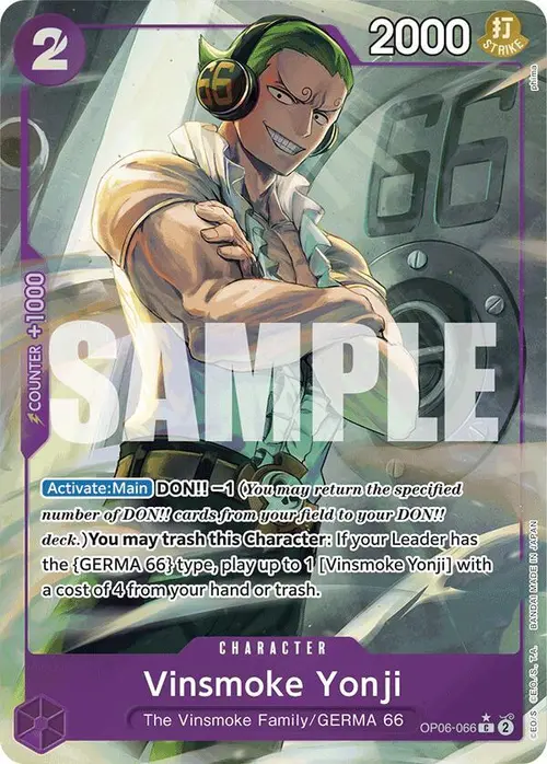 Vinsmoke Yonji (OP06-066) (Full Art) card art