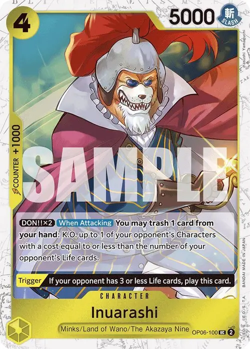 Inuarashi (Jolly Roger Foil) card art