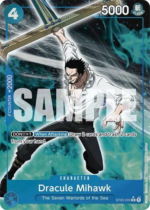 Dracule Mihawk (ST03-005) (Full Art) card art