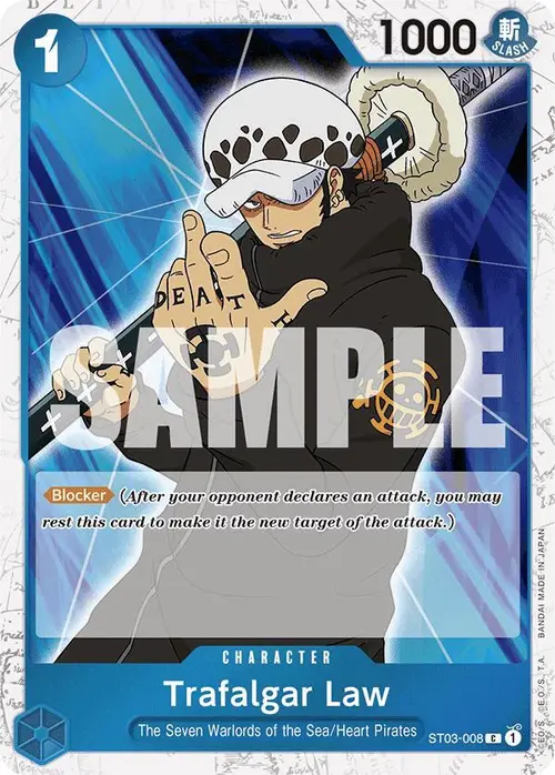 Trafalgar Law (ST03-008) (Jolly Roger Foil) card art