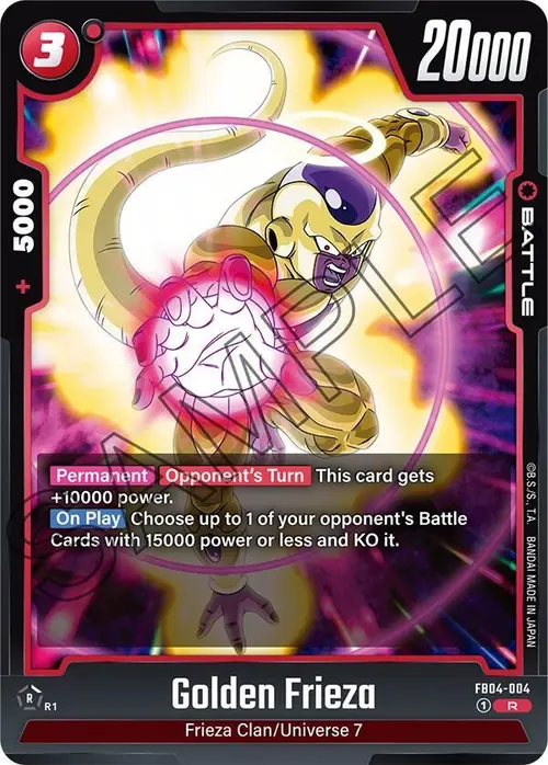 Golden Frieza card art