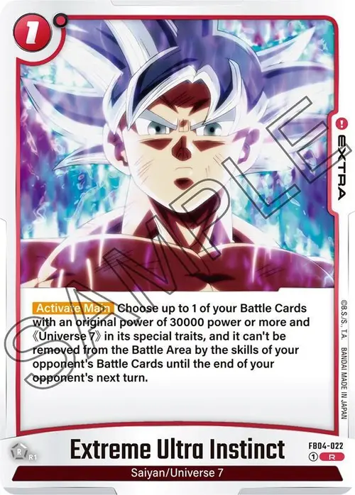 Extreme Ultra Instinct card art