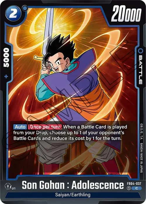 Son Gohan : Adolescence card art