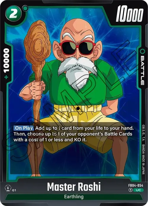 Master Roshi card art