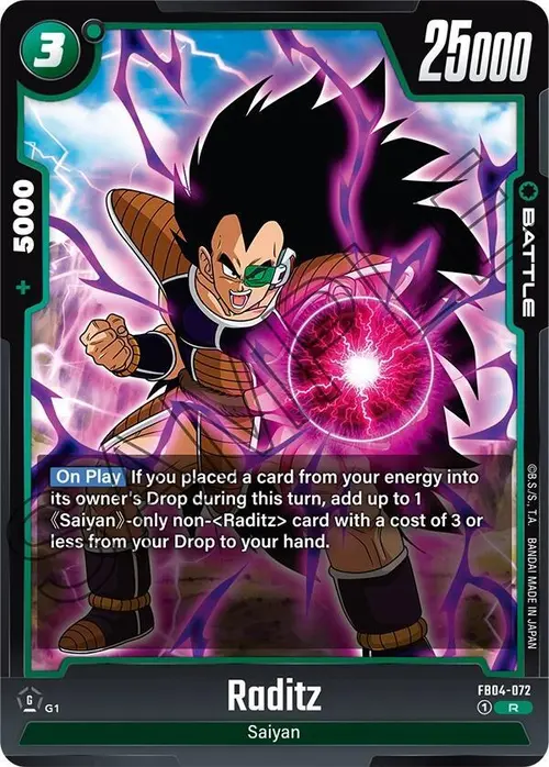 Raditz card art
