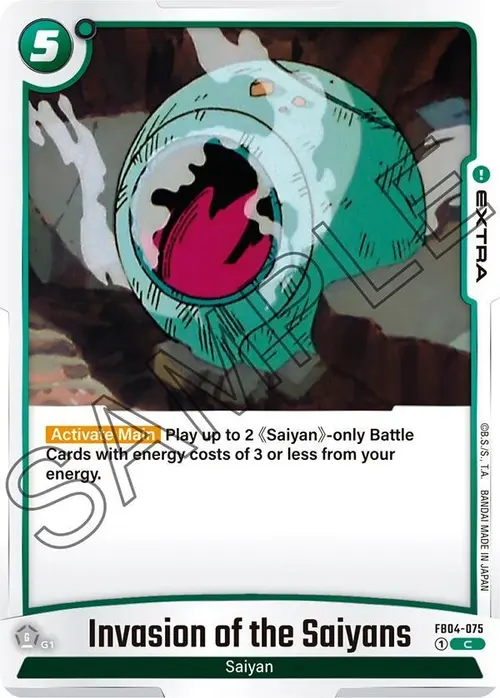 Invasion of the Saiyans card art