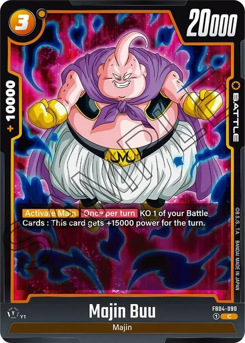 Majin Buu card art
