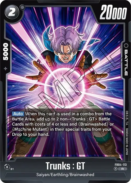 Trunks : GT card art