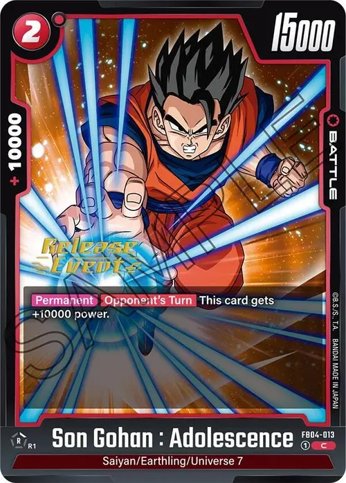 Son Gohan : Adolescence card art