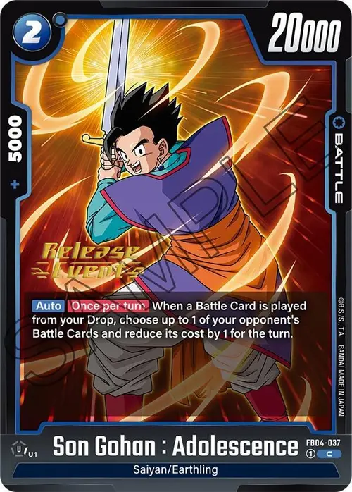 Son Gohan : Adolescence card art