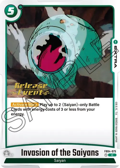 Invasion of the Saiyans card art