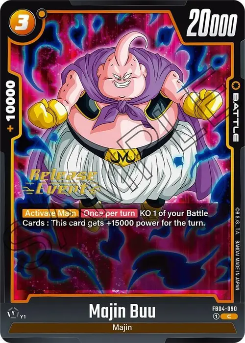 Majin Buu card art