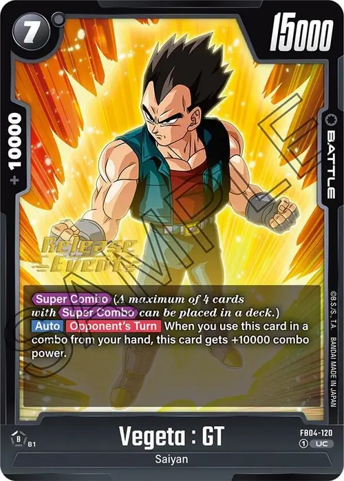 Vegeta : GT card art