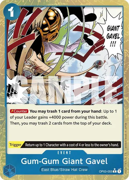 Gum-Gum Giant Gavel (Textured Foil) card art