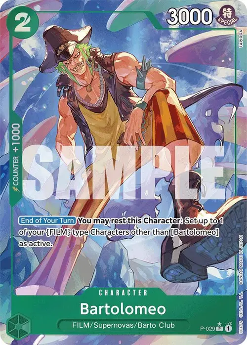 Bartolomeo (P-029) (Full Art) card art