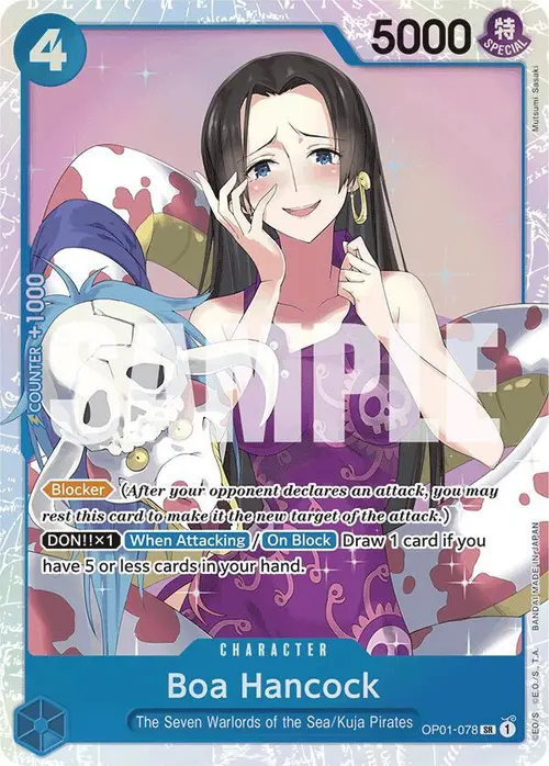 Boa Hancock (OP01-078) (Reprint) card art