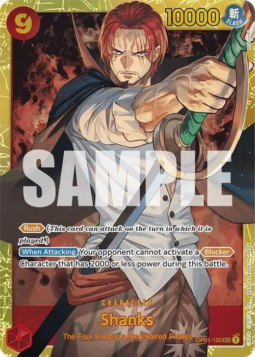 Shanks (OP01-120) (Reprint) card art