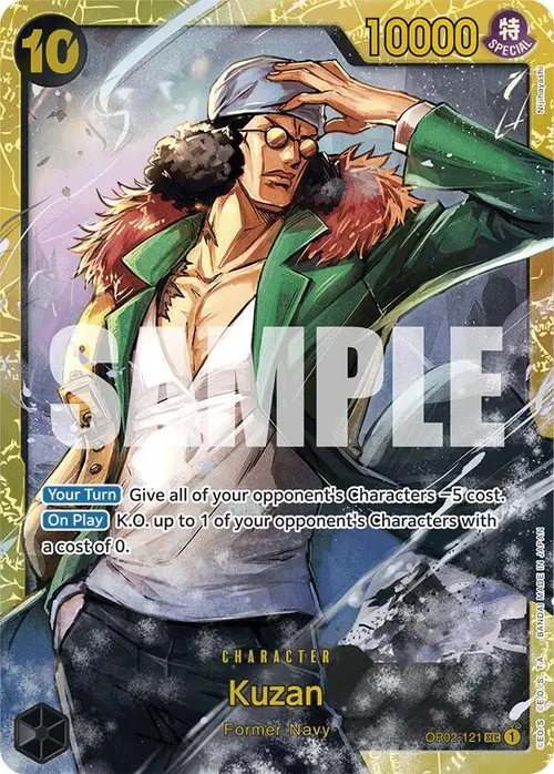 Kuzan (OP02-121) (Reprint) card art