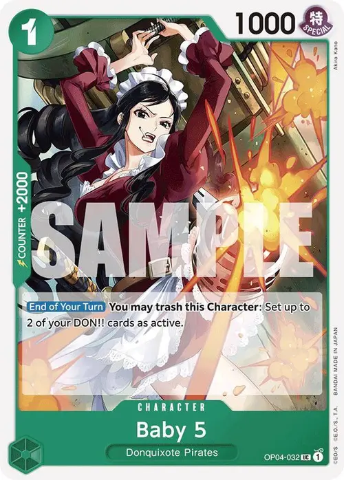 Baby 5 (OP04-032) (Reprint) card art
