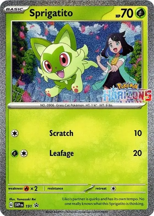Sprigatito - 191 card art