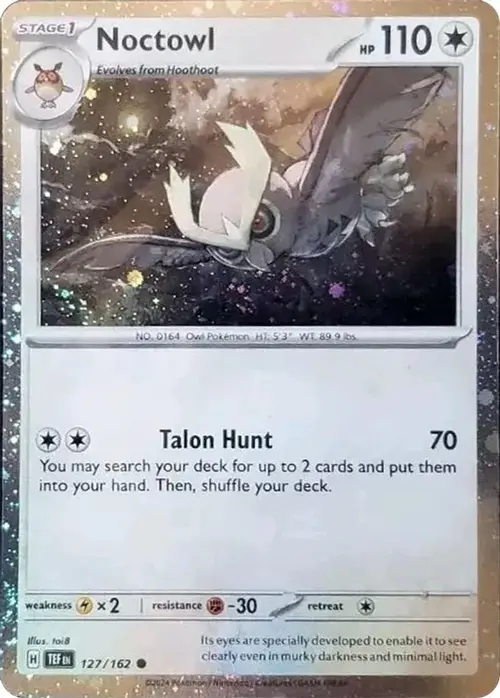 Noctowl - 127 (Cosmos Holo) card art