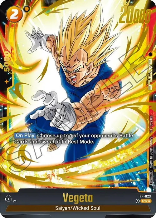 Vegeta (Selection Pack 01) card art