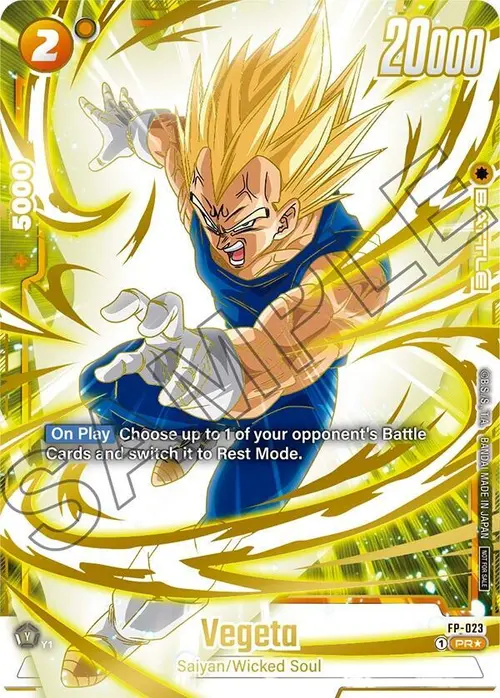 Vegeta (Selection Pack 01 Finalist) card art
