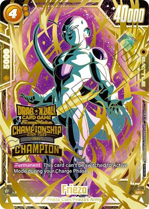 Frieza (Championship 2024-2025 Finals Champion) card art