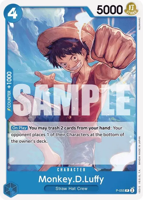 Monkey.D.Luffy (P-055) (Reprint) card art