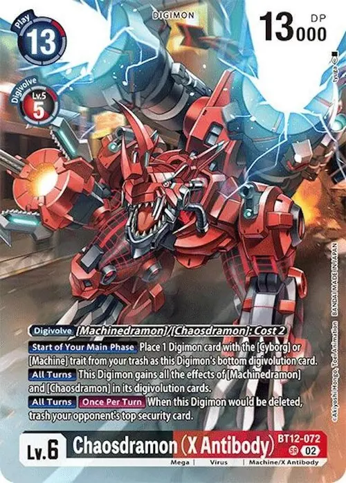 Chaosdramon (X Antibody) (Alternate Art) card art